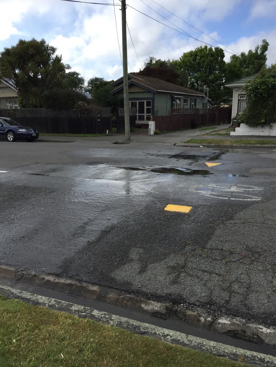 The photograph attached to this water leak report