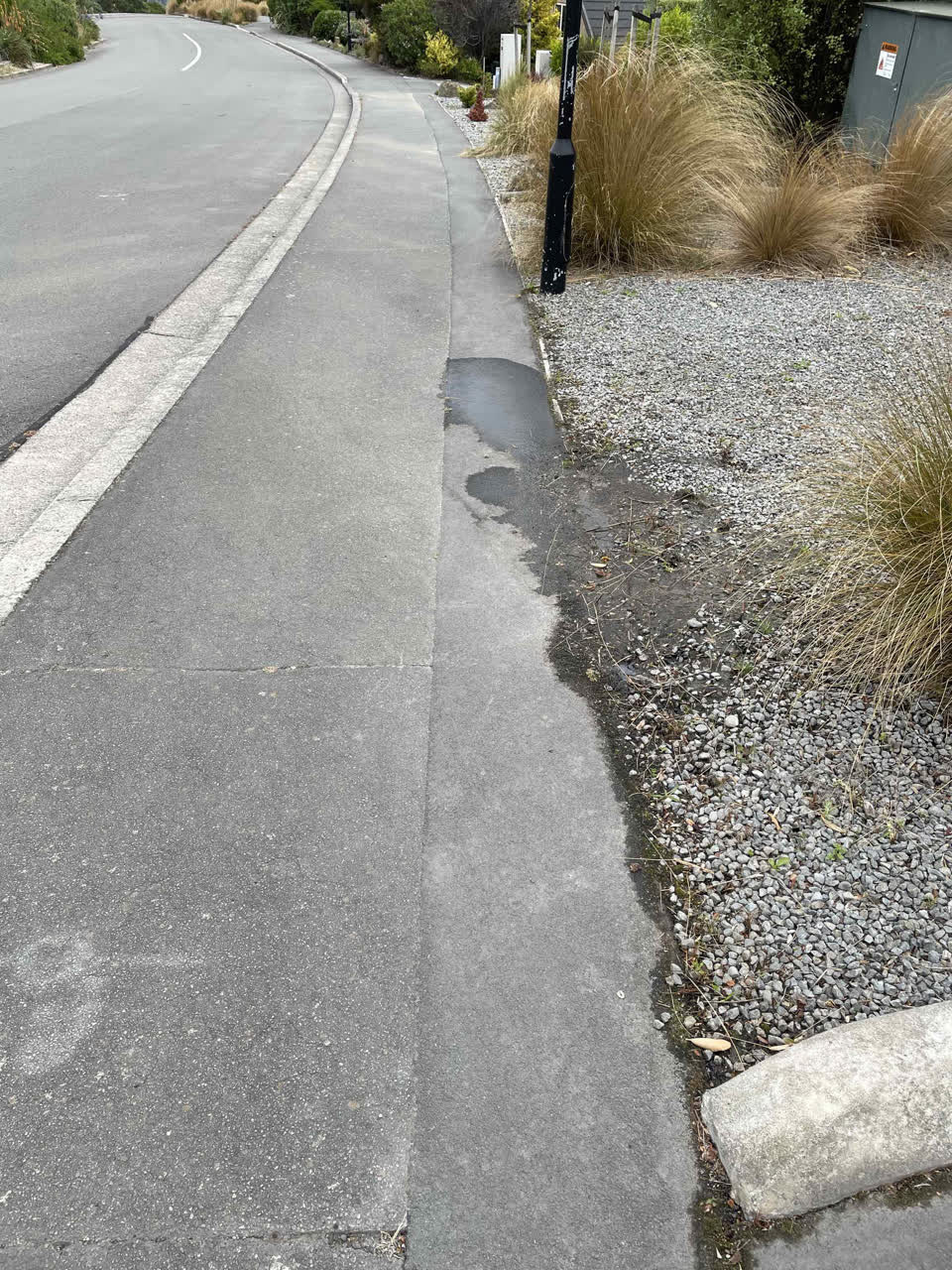 The photograph attached to this flooding report