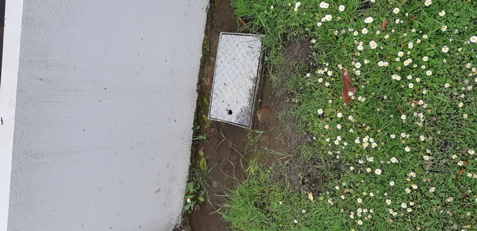 The photograph attached to this water leak report