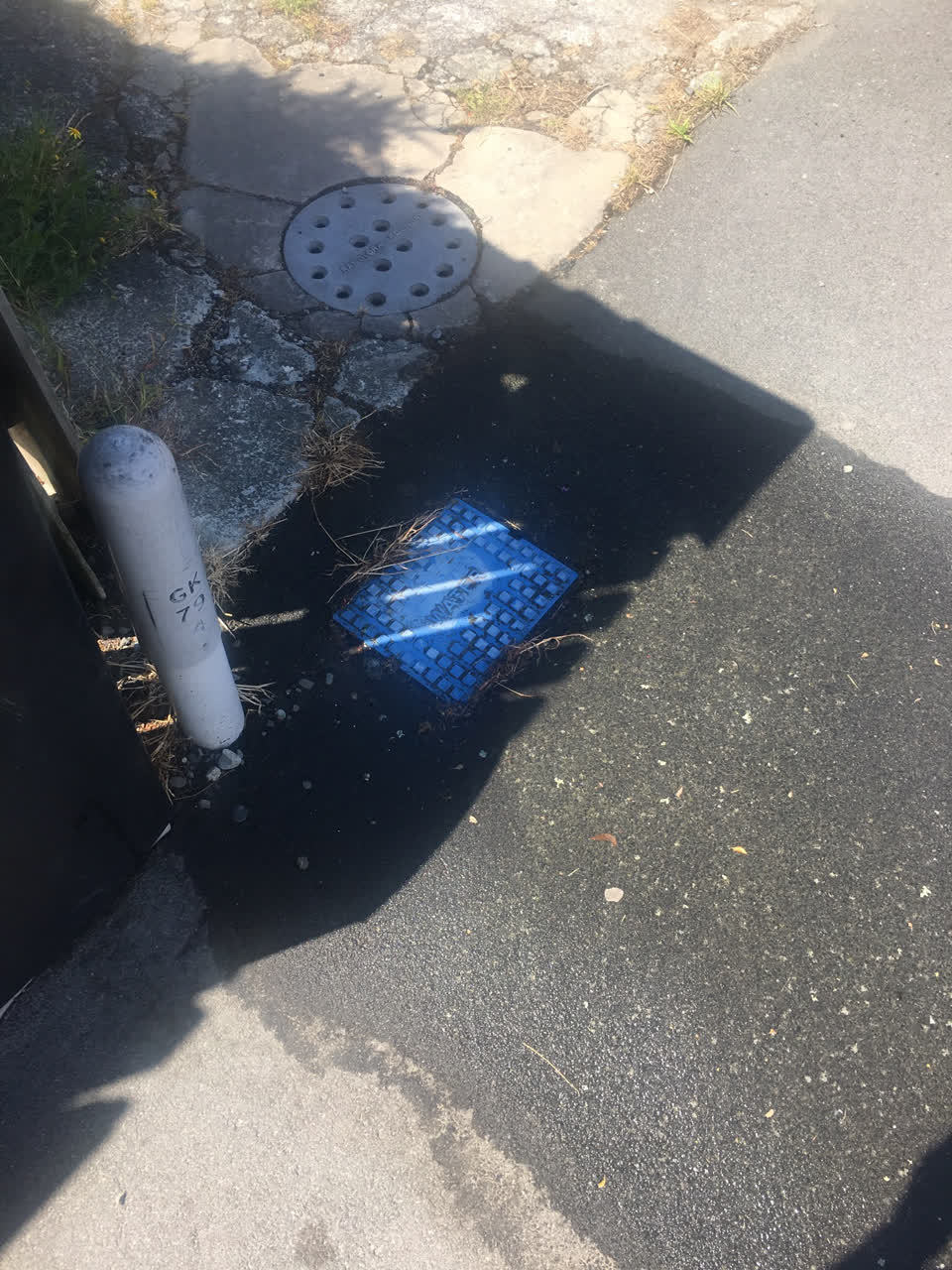 The photograph attached to this water leak report
