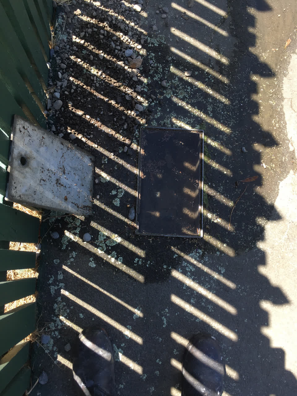 The photograph attached to this water leak report