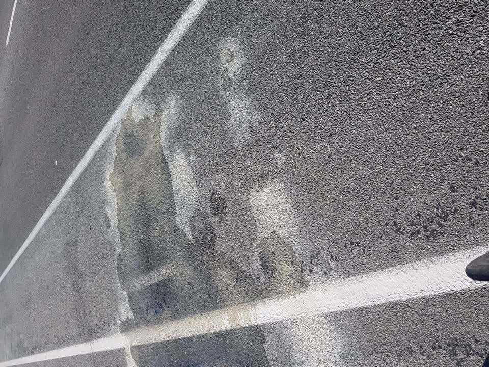 The photograph attached to this water leak report