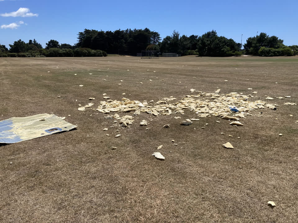 The photograph attached to this rubbish/recycling report