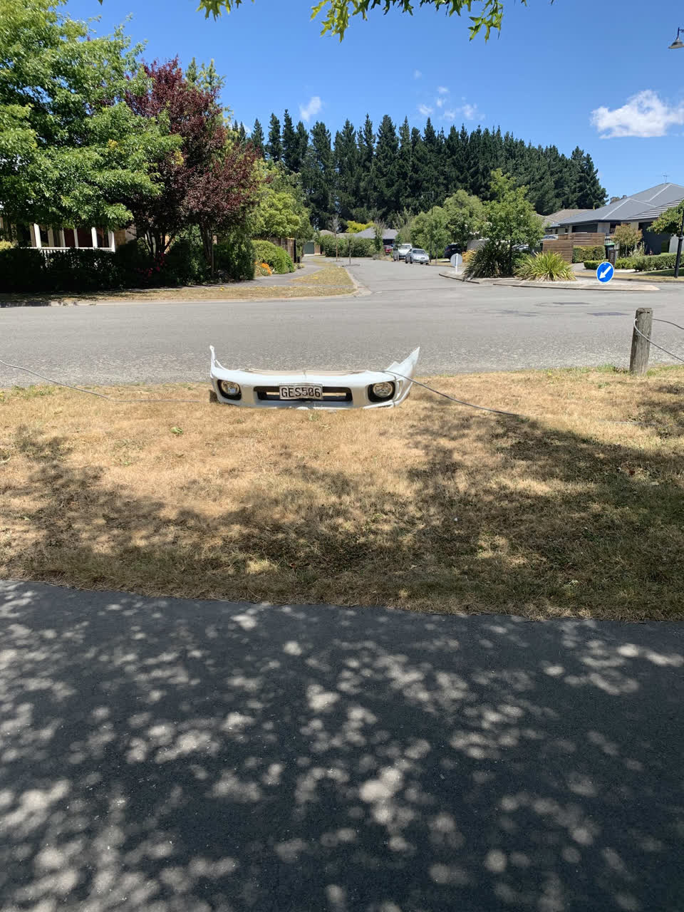 The photograph attached to this roading/streets report
