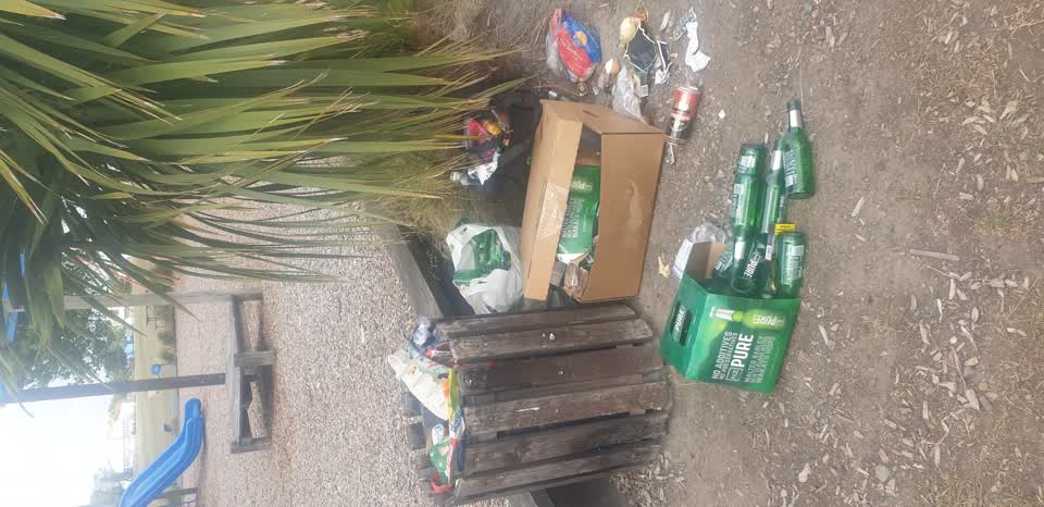 The photograph attached to this rubbish/recycling report