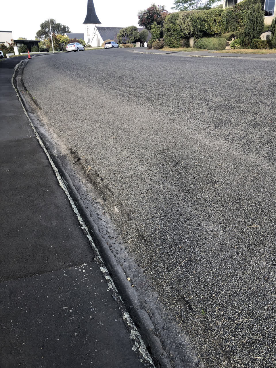 The photograph attached to this roading/streets report