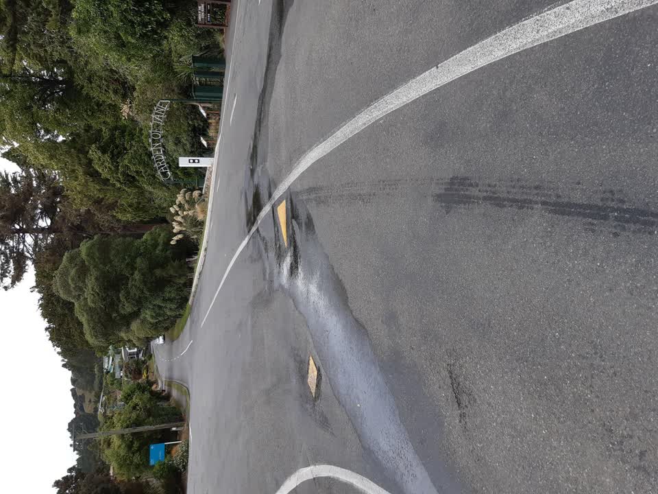The photograph attached to this water leak report