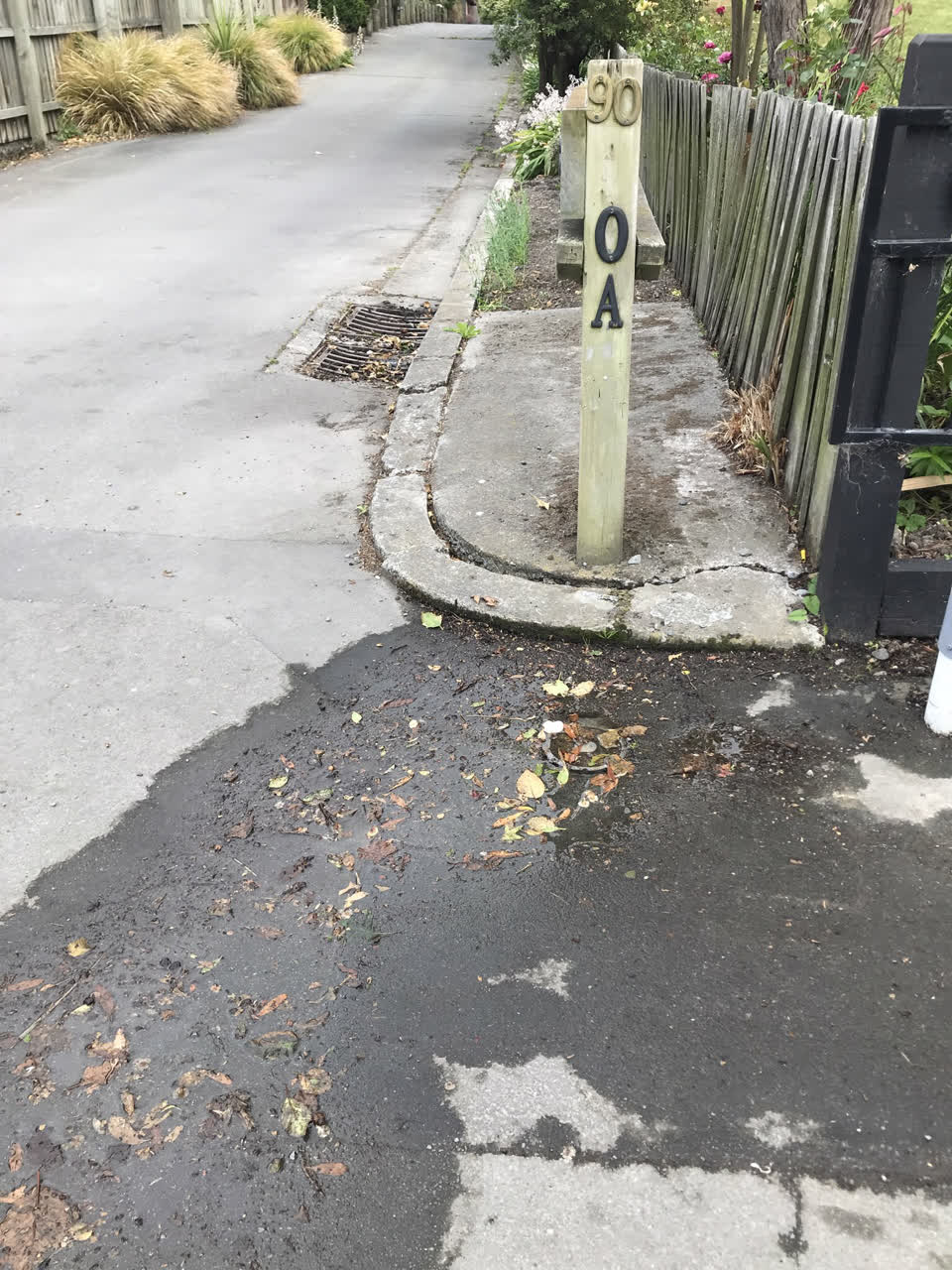 The photograph attached to this water leak report