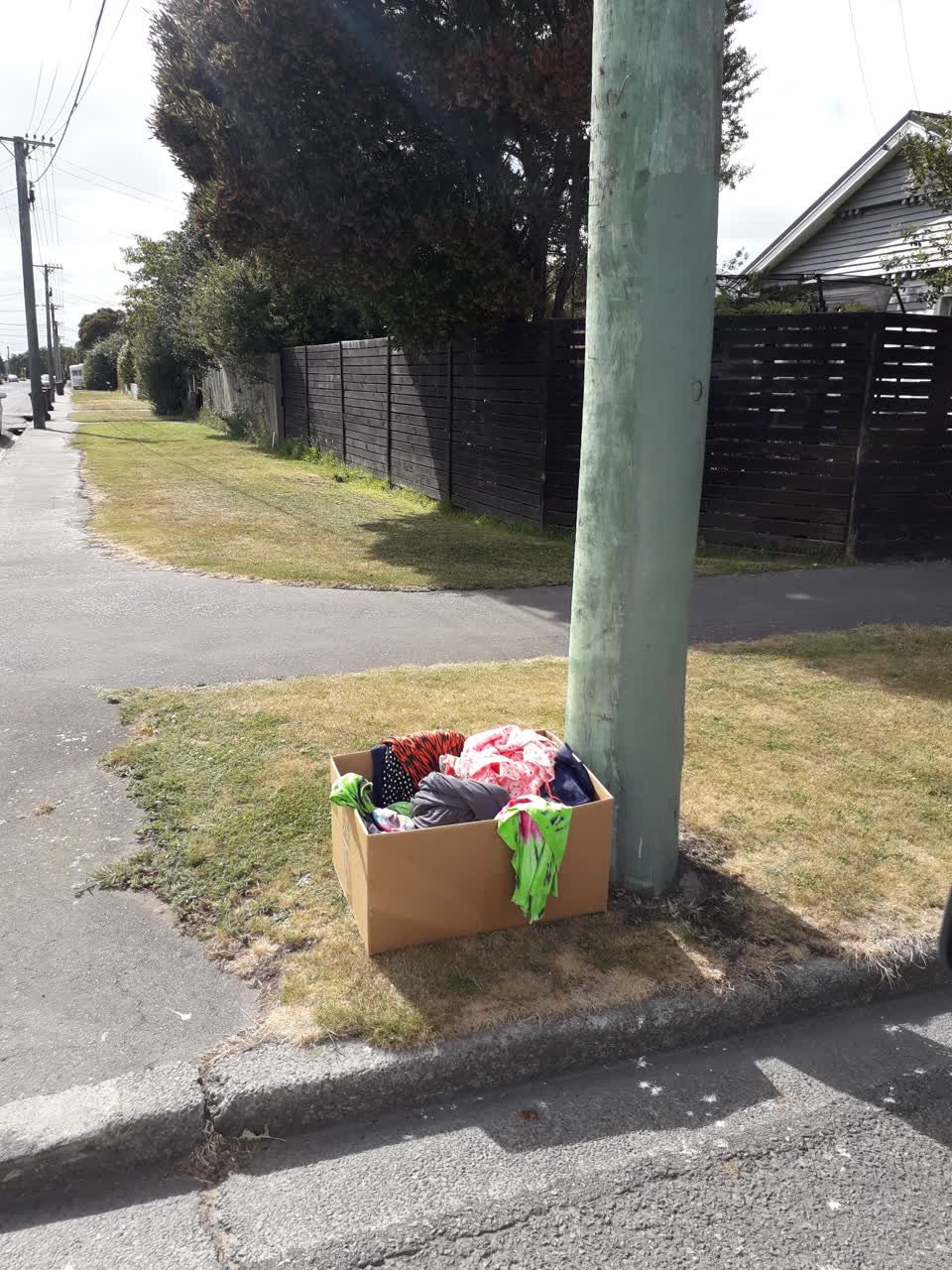The photograph attached to this rubbish/recycling report