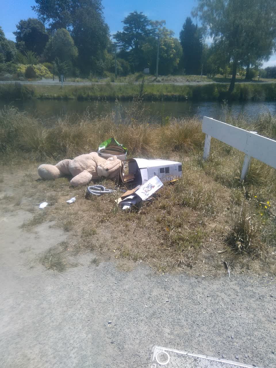 The photograph attached to this rubbish/recycling report