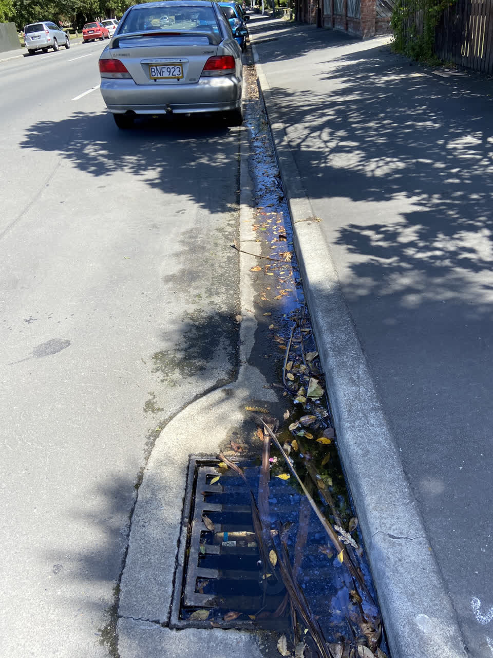 The photograph attached to this water leak report