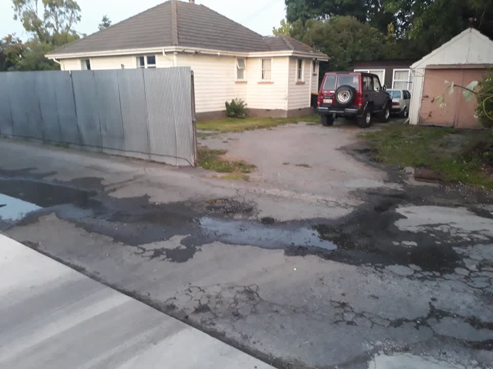 The photograph attached to this water leak report
