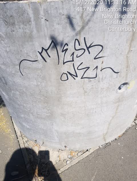 Graffiti, a report photo