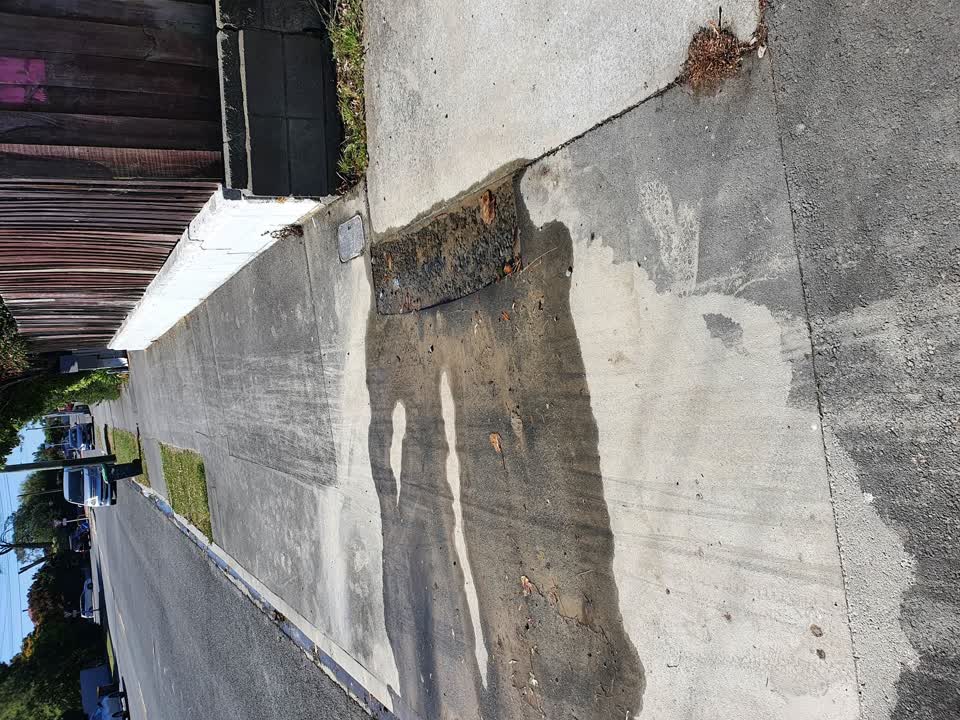 The photograph attached to this water leak report