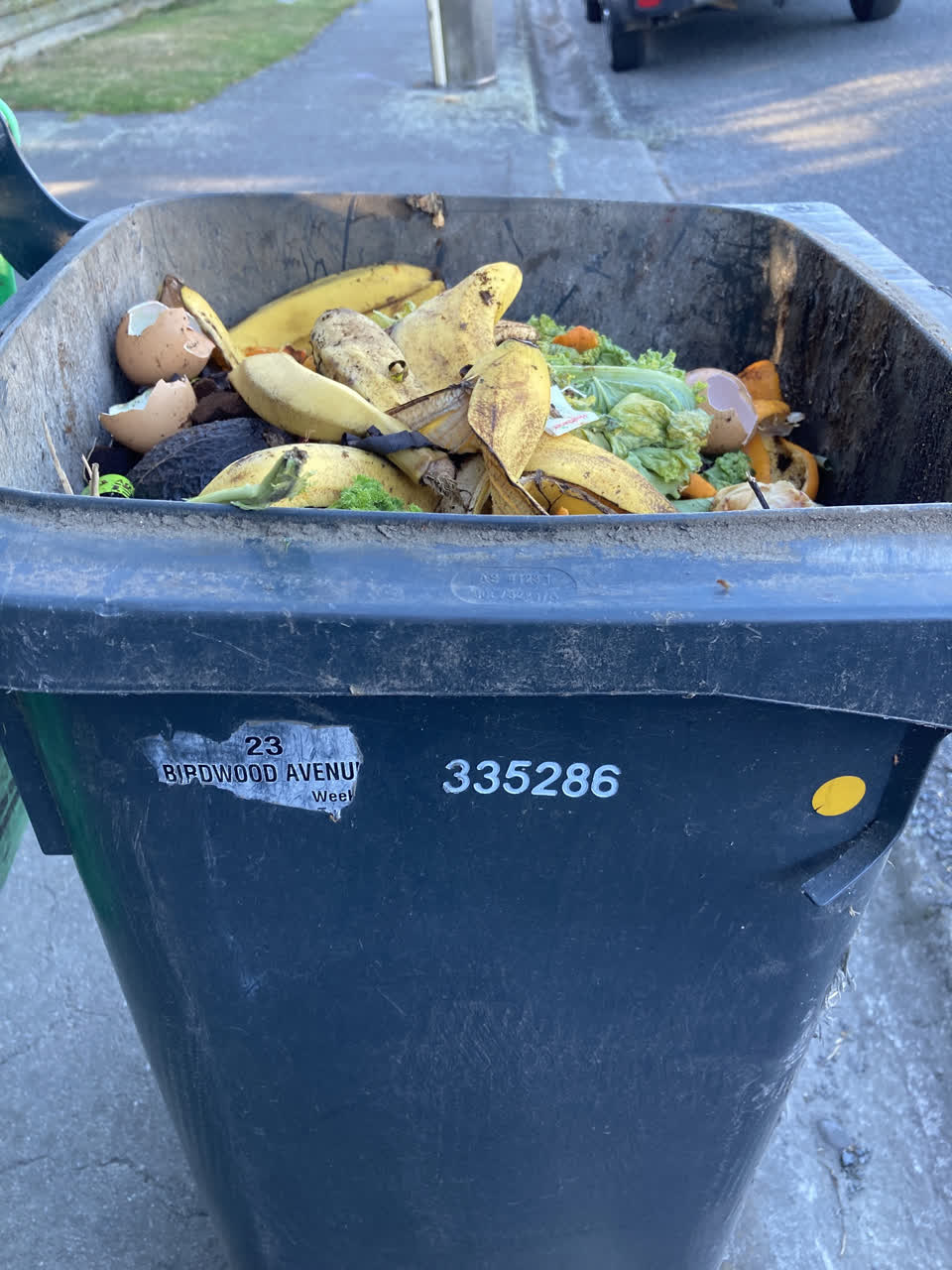 The photograph attached to this rubbish/recycling report