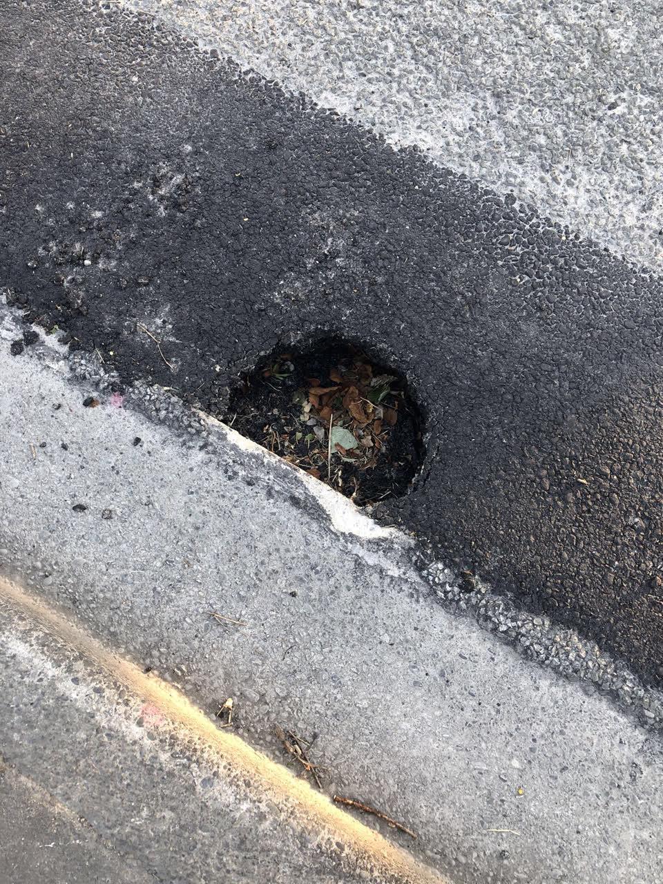 The photograph attached to this roading/streets report