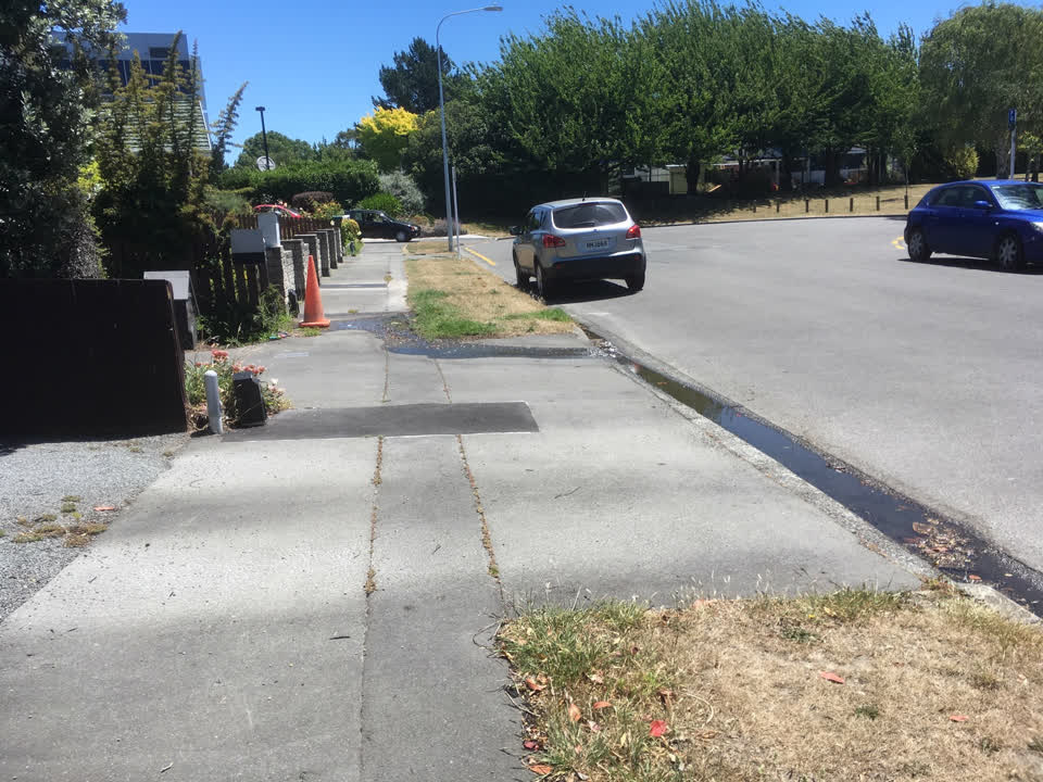 The photograph attached to this water leak report