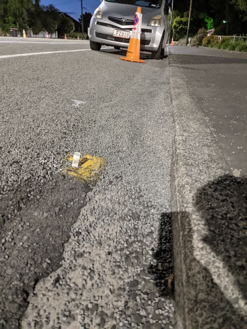 The photograph attached to this roading/streets report