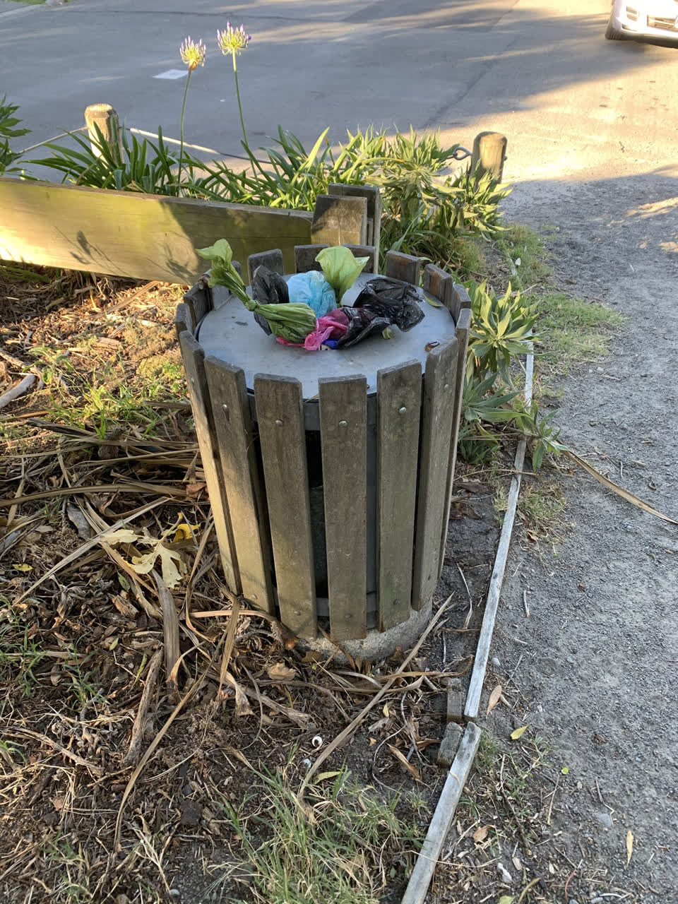 The photograph attached to this rubbish/recycling report