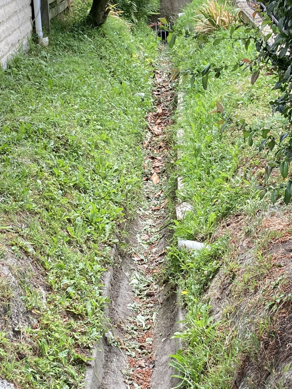 The photograph attached to this wastewater/stormwater report