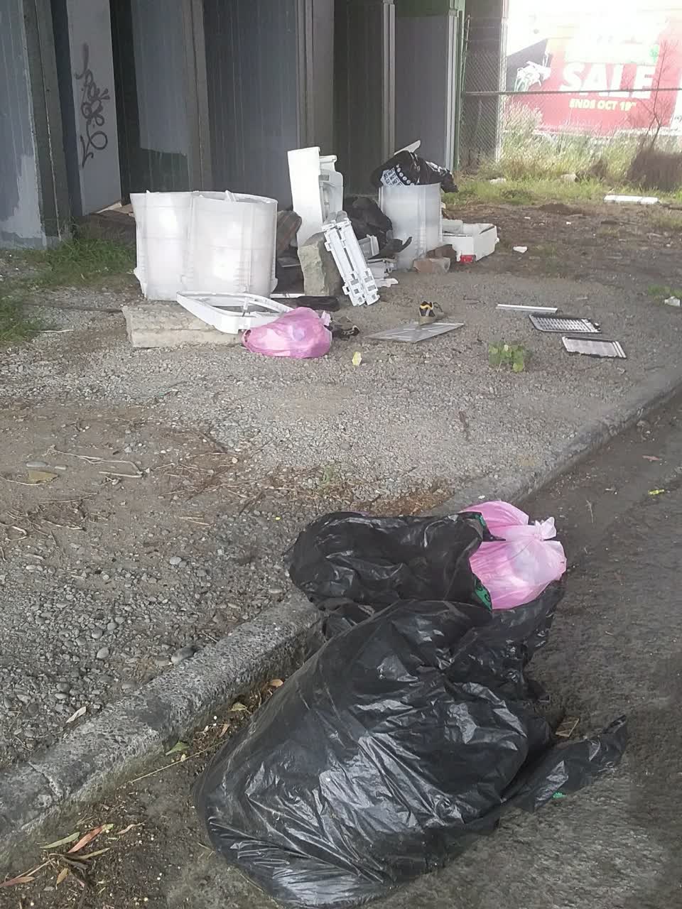 The photograph attached to this rubbish/recycling report