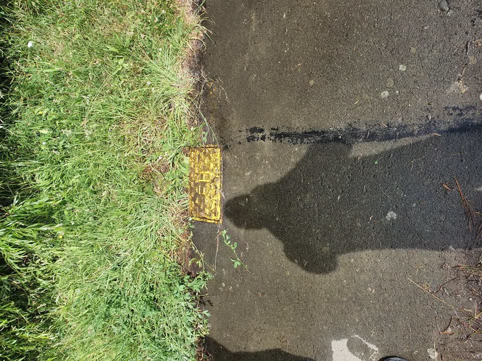 The photograph attached to this water leak report