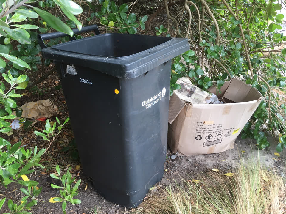 The photograph attached to this rubbish/recycling report