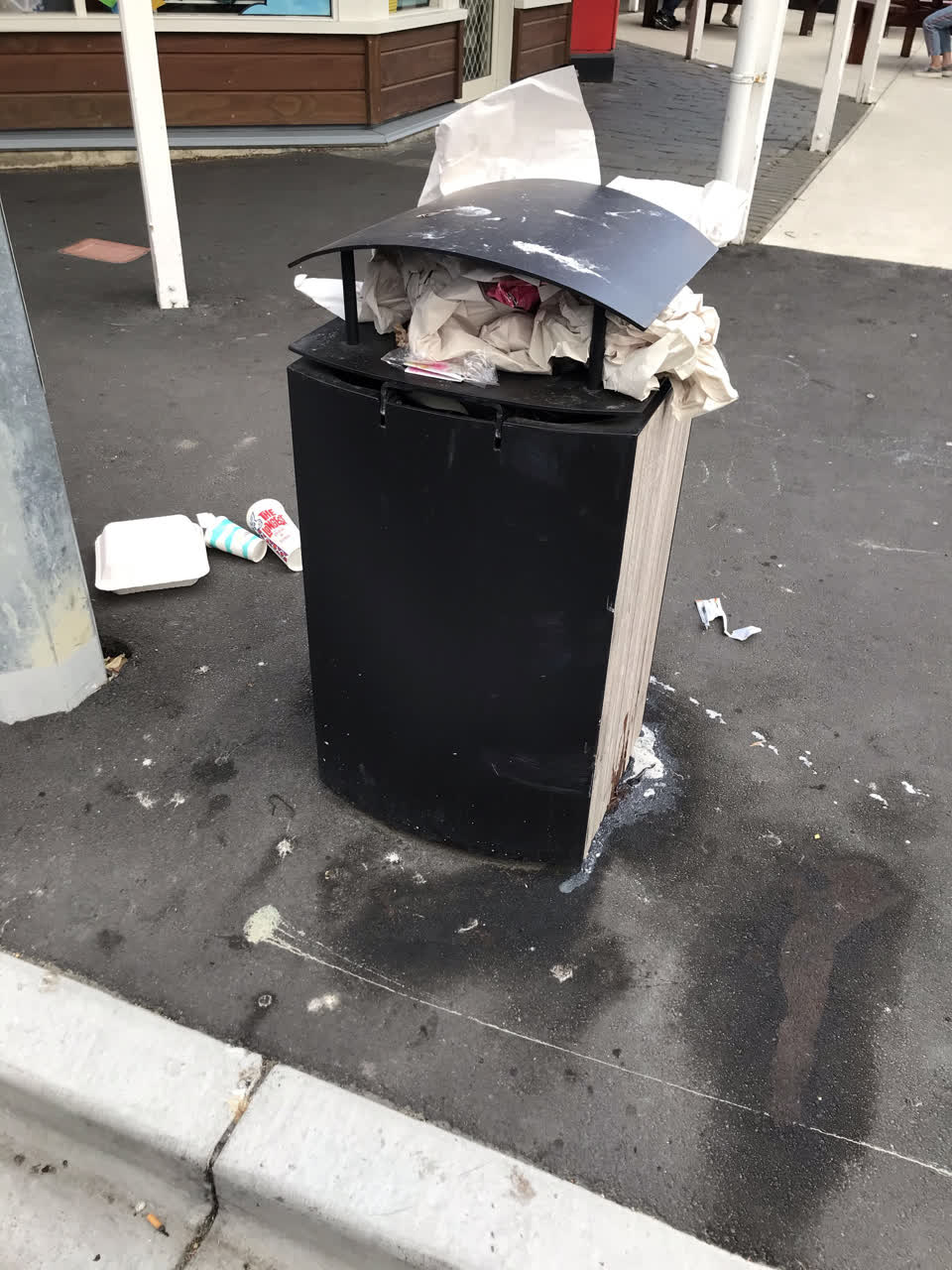 The photograph attached to this rubbish/recycling report