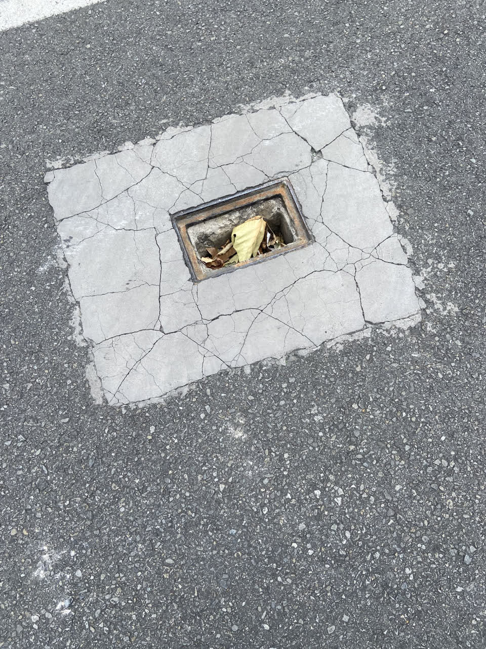 The photograph attached to this roading/streets report