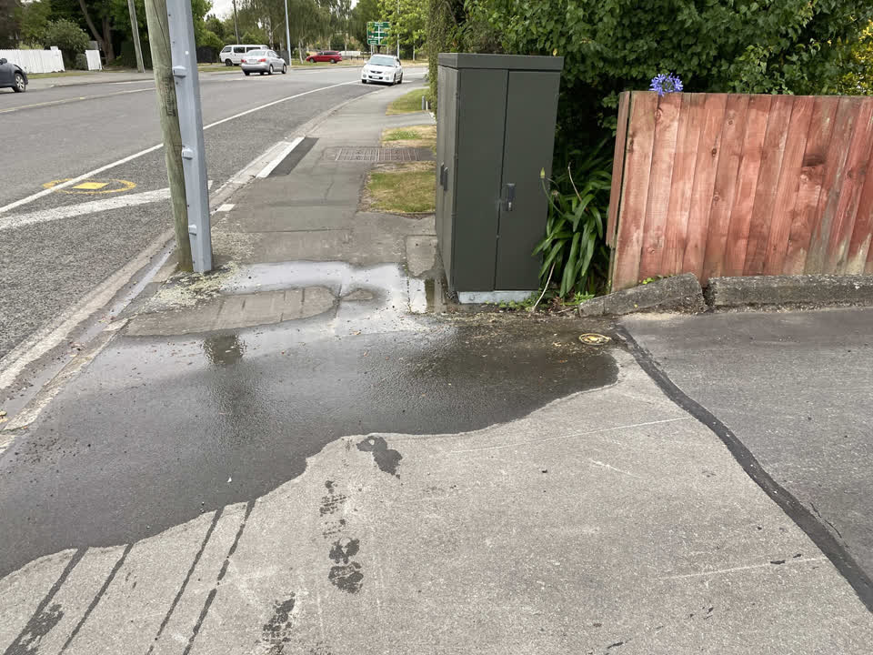 The photograph attached to this water leak report