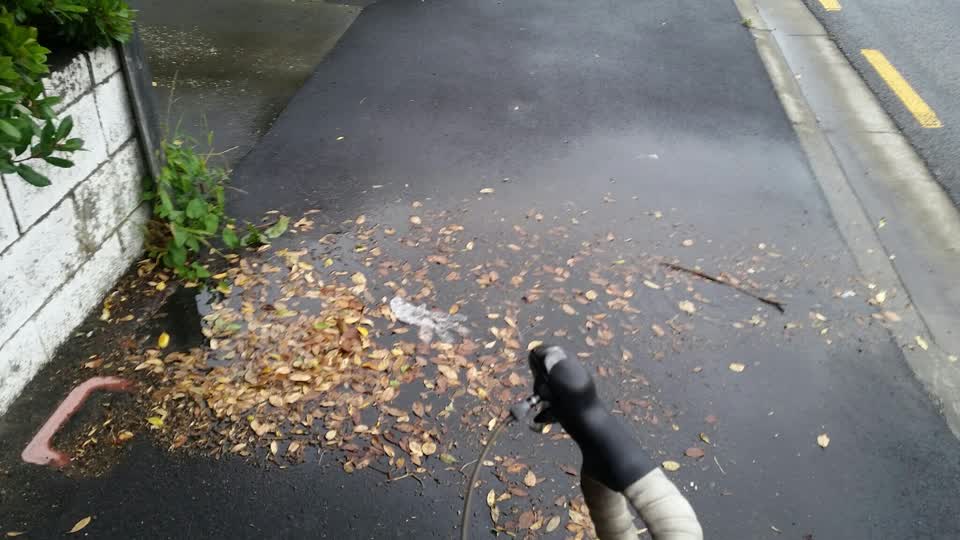 The photograph attached to this water leak report