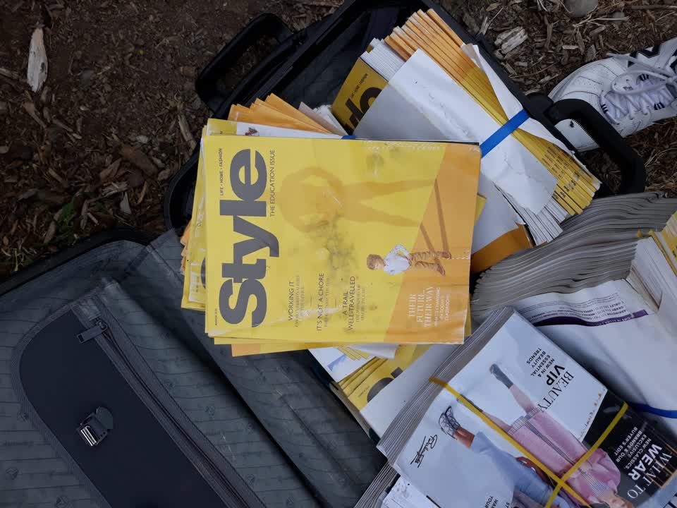 The photograph attached to this rubbish/recycling report