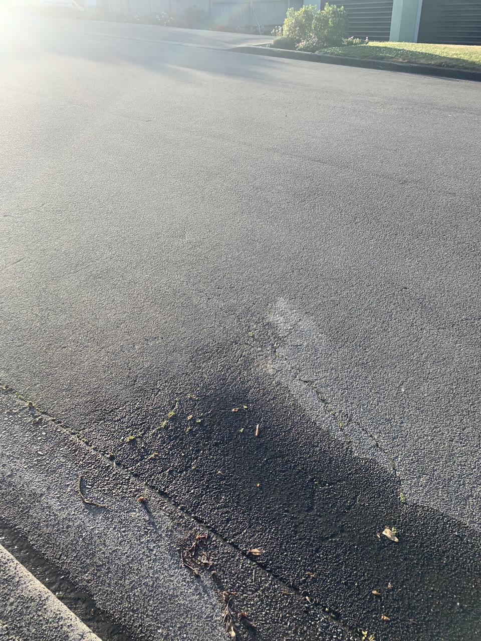 The photograph attached to this water leak report