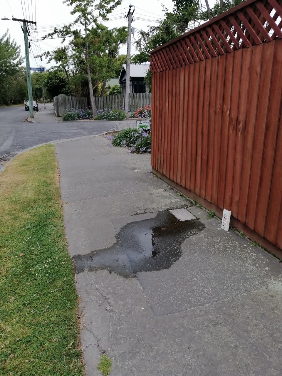 The photograph attached to this water leak report