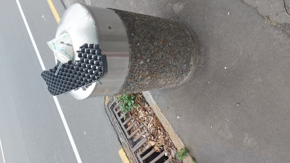 The photograph attached to this rubbish/recycling report
