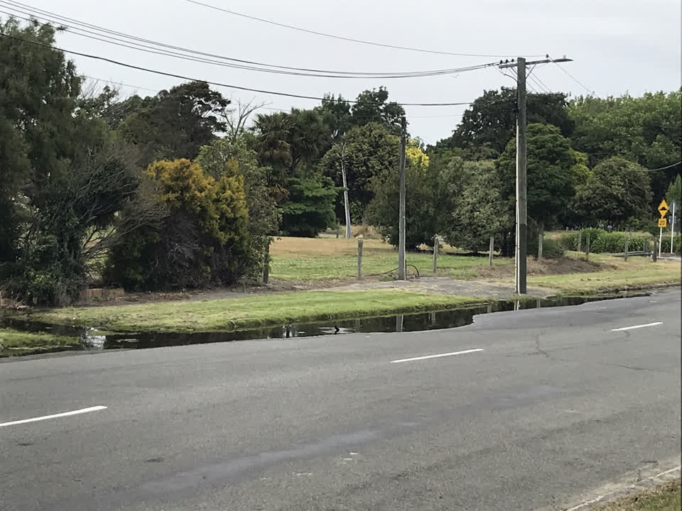 The photograph attached to this flooding report