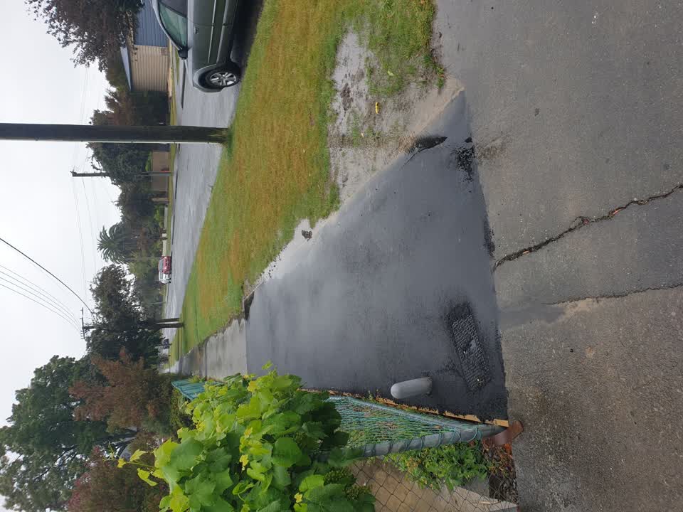 The photograph attached to this water leak report