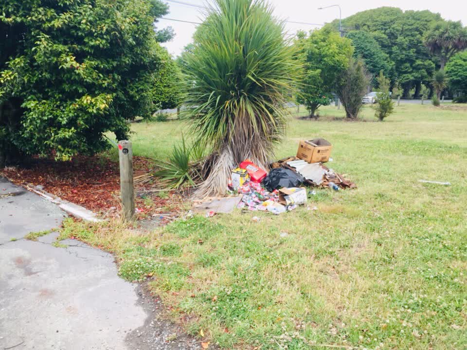 The photograph attached to this rubbish/recycling report