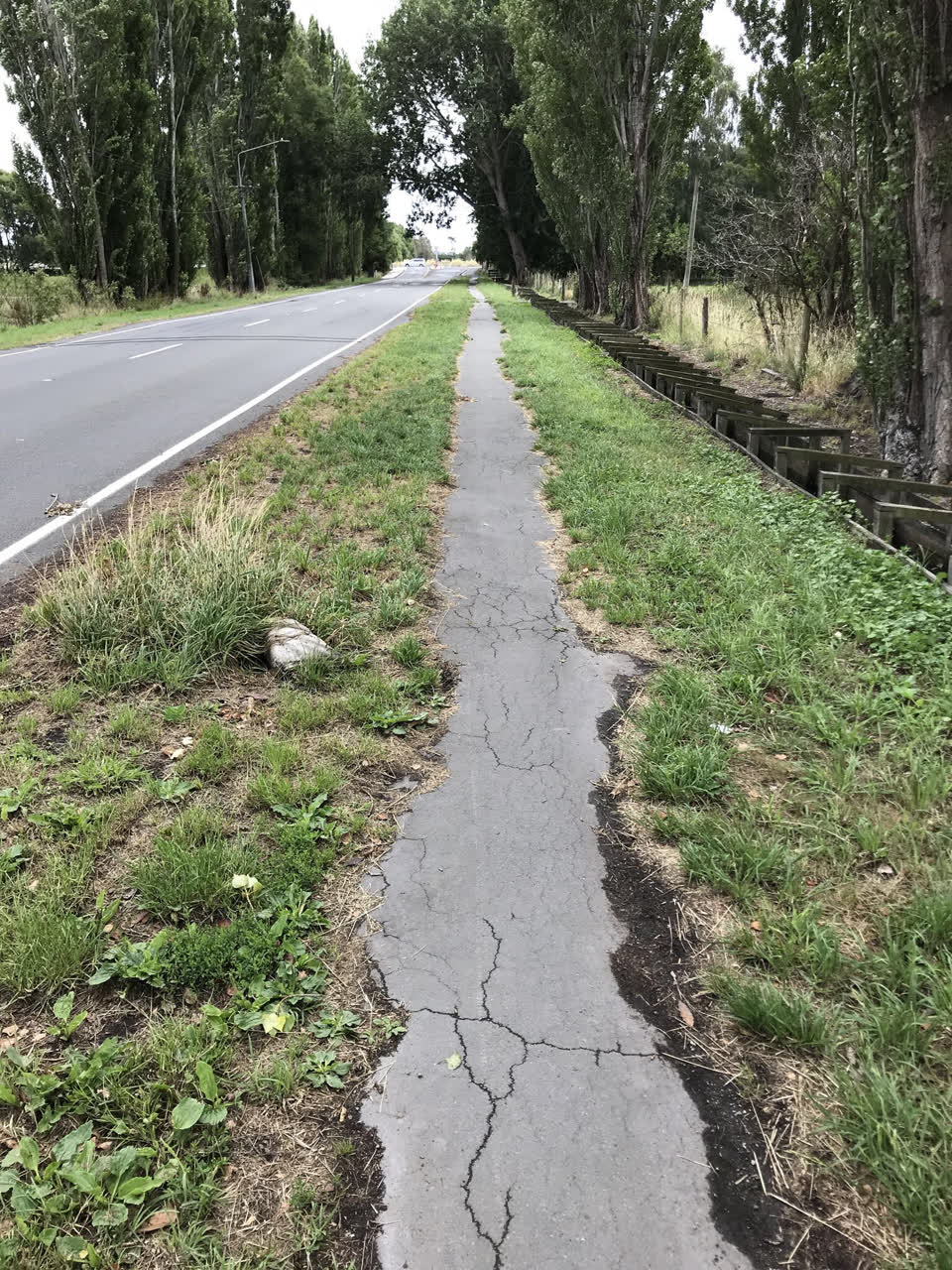 The photograph attached to this roading/streets report