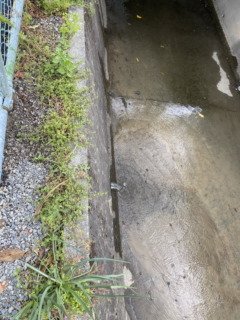 The photograph attached to this water leak report