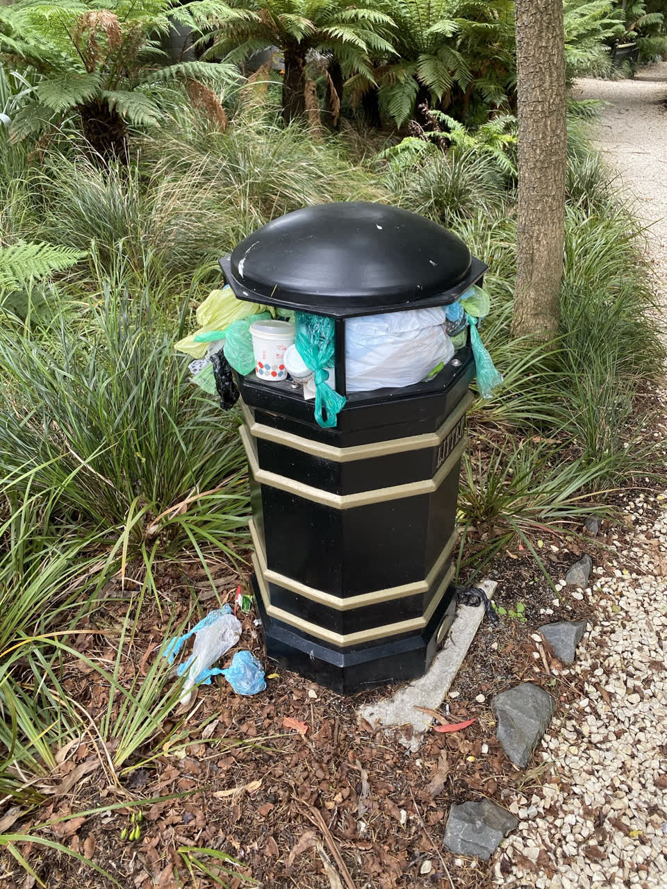 The photograph attached to this rubbish/recycling report