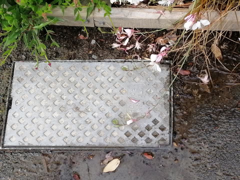 The photograph attached to this water leak report