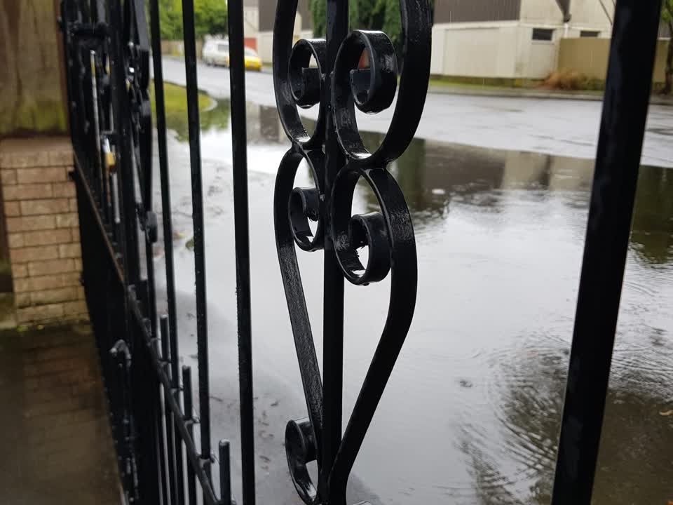 The photograph attached to this flooding report