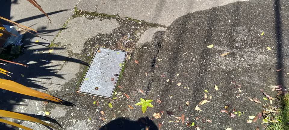 The photograph attached to this water leak report
