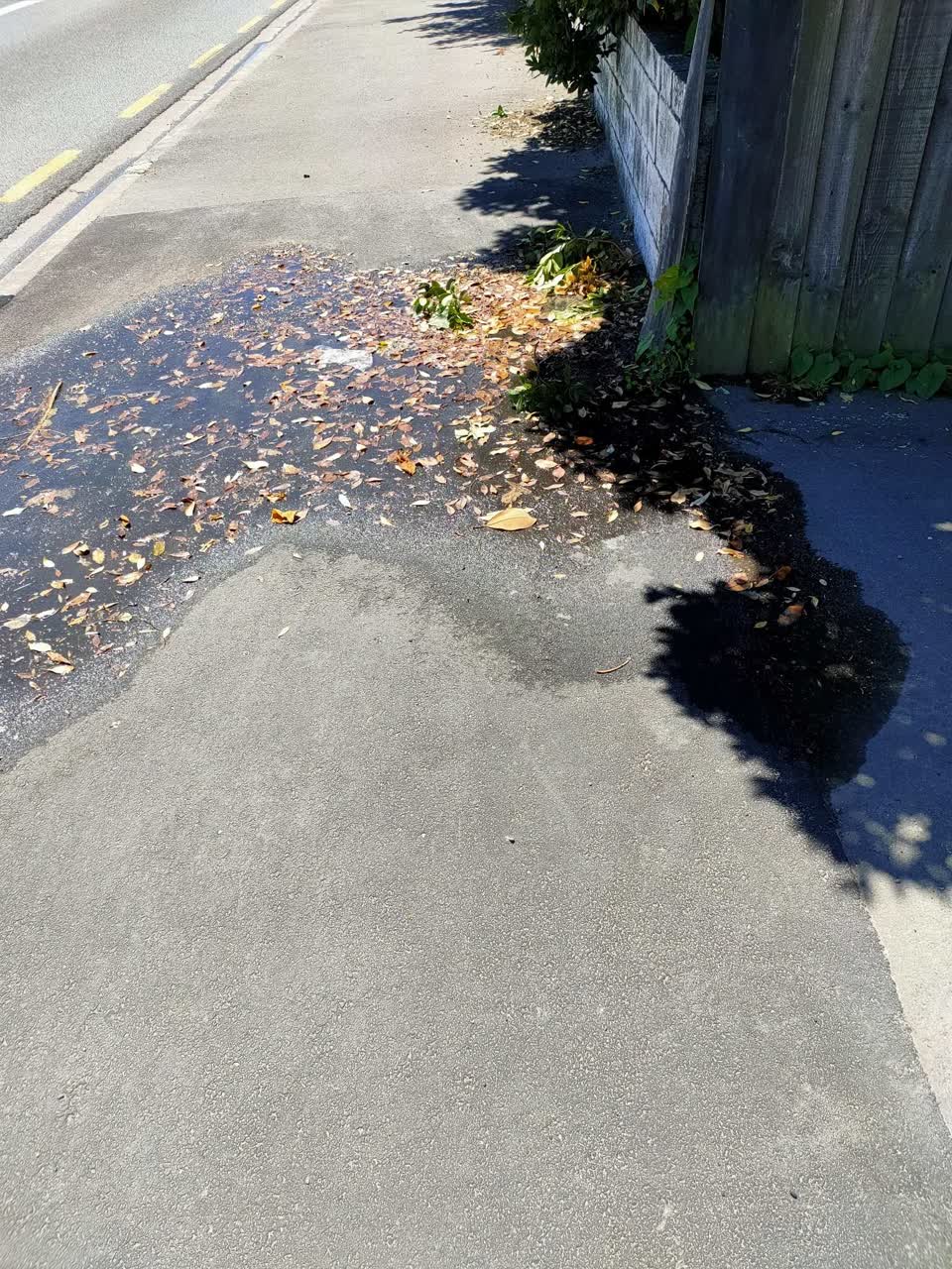 The photograph attached to this water leak report