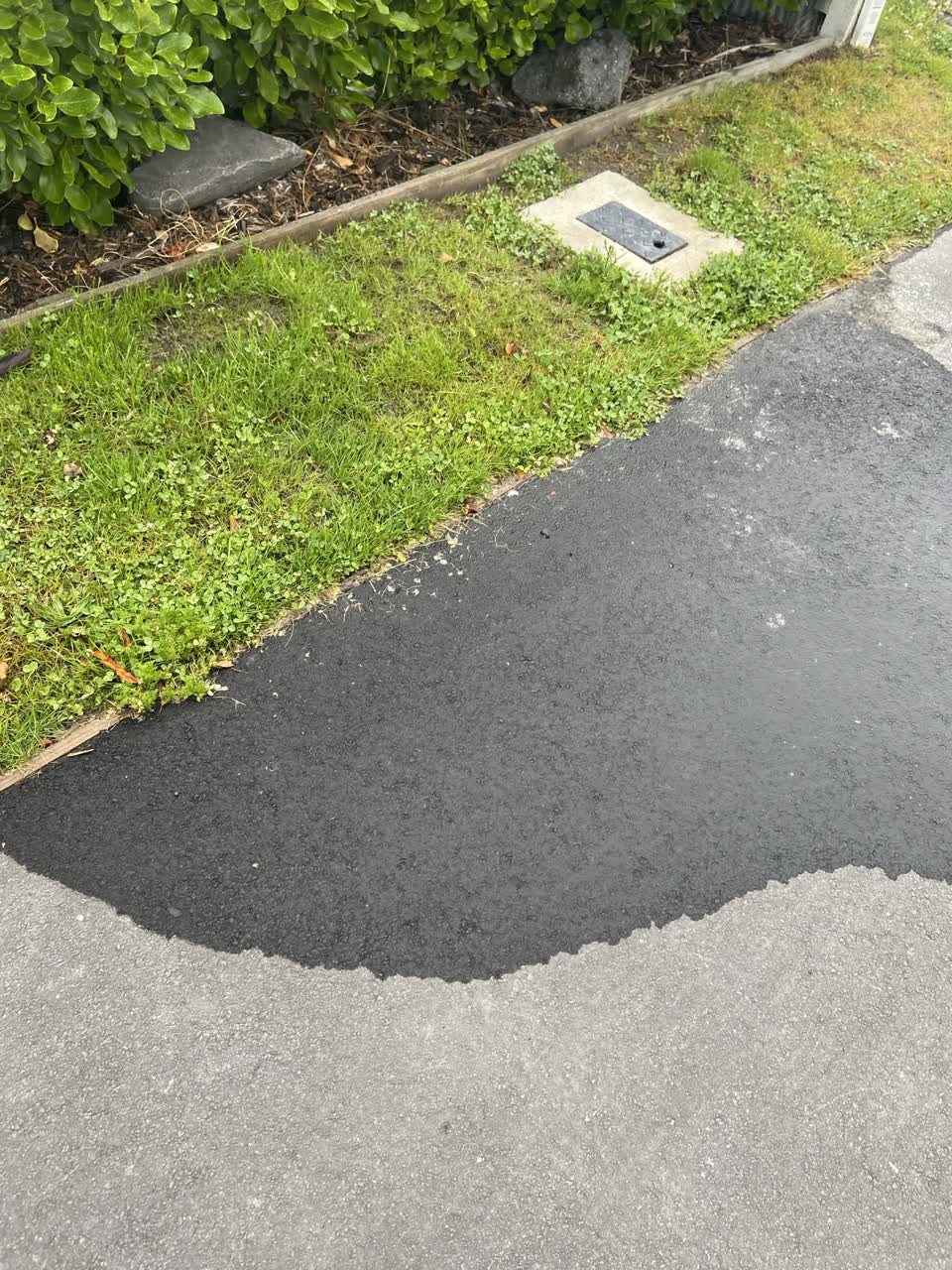 The photograph attached to this water leak report