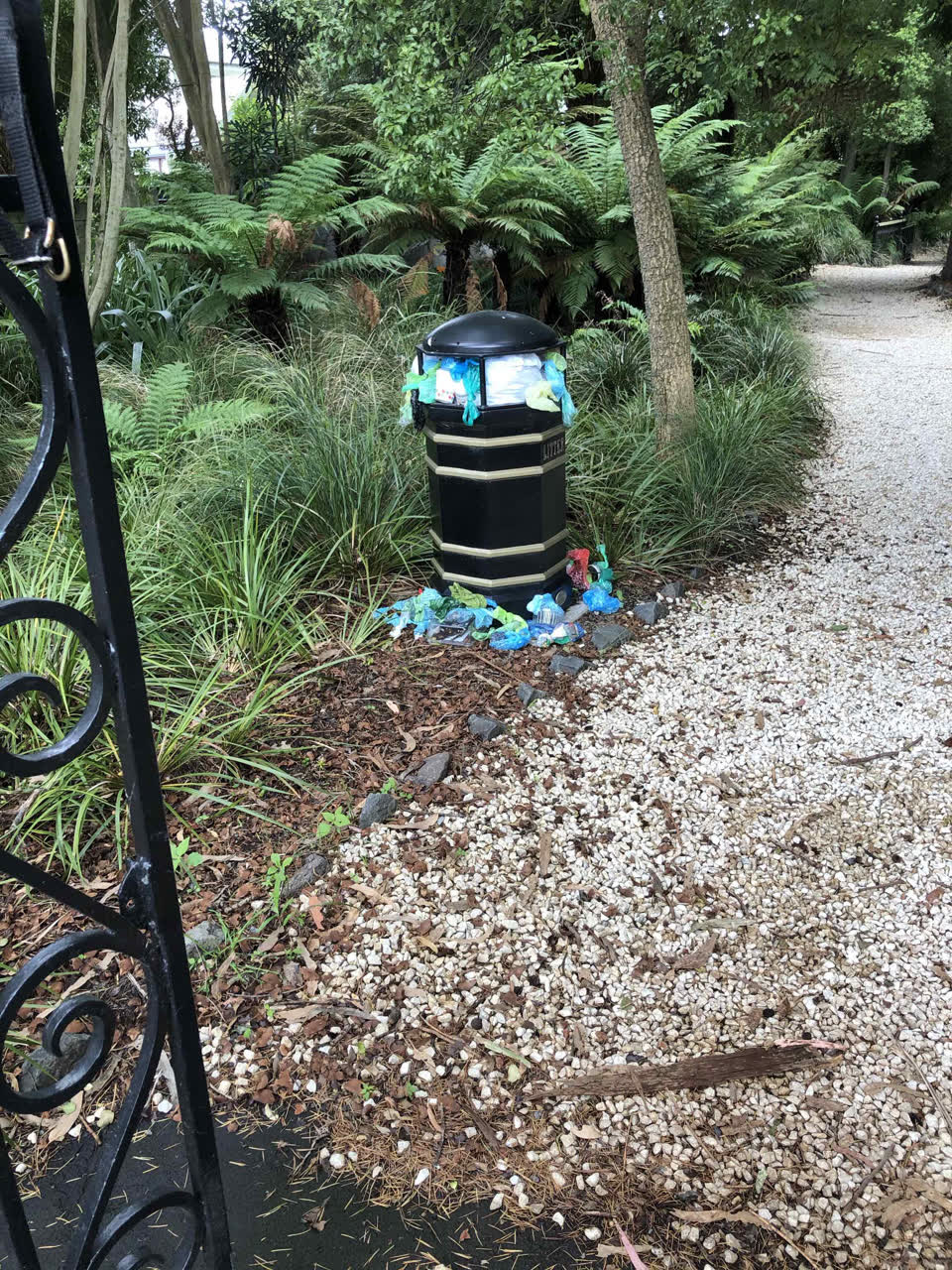 The photograph attached to this rubbish/recycling report
