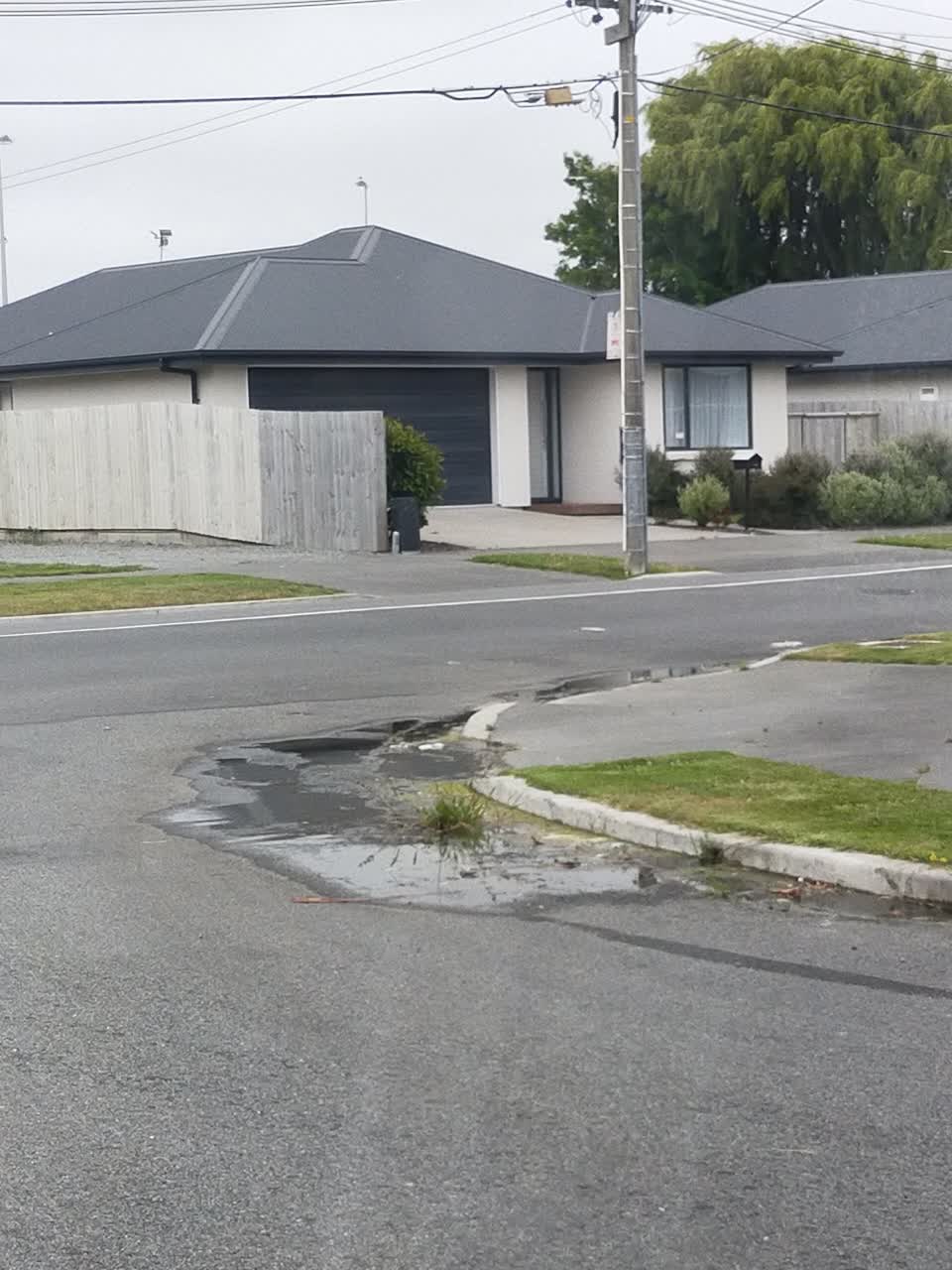 The photograph attached to this flooding report