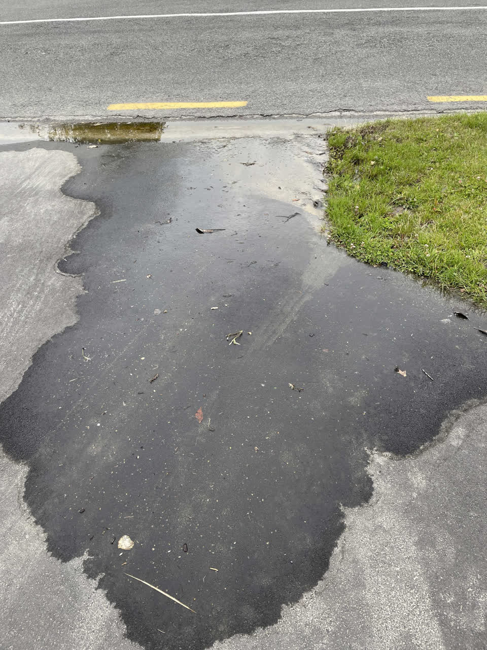 The photograph attached to this water leak report