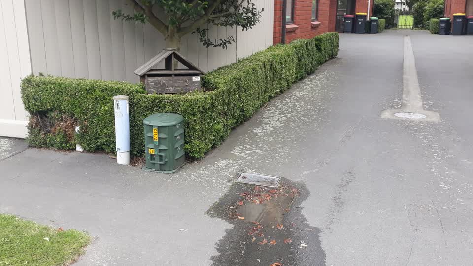 The photograph attached to this water leak report